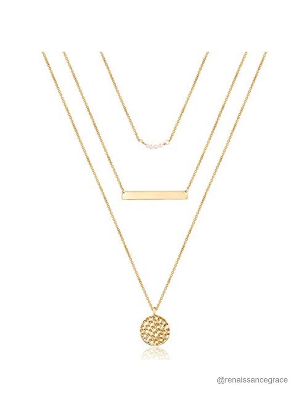 Dainty Layered Choker Necklace Set Adjustable